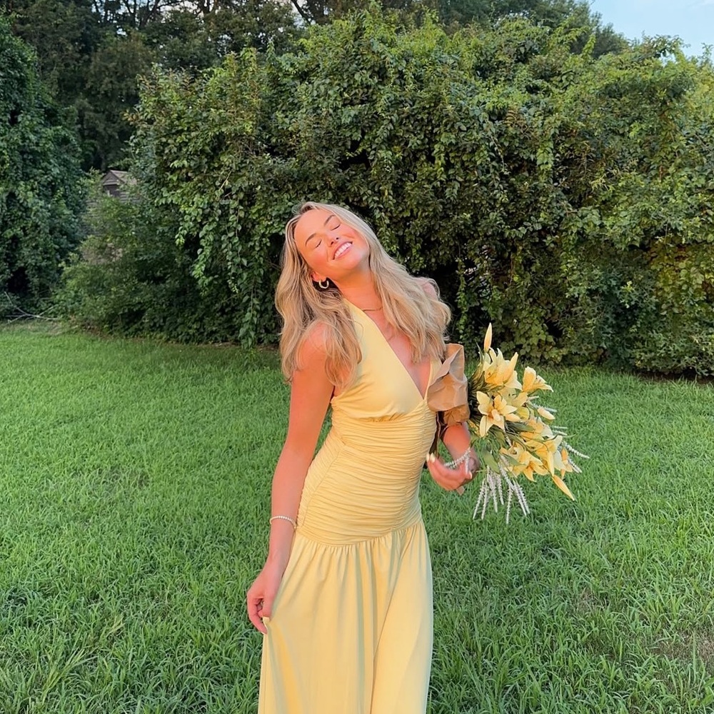 Beginning Boutique Gloria Yellow Maxi Dress